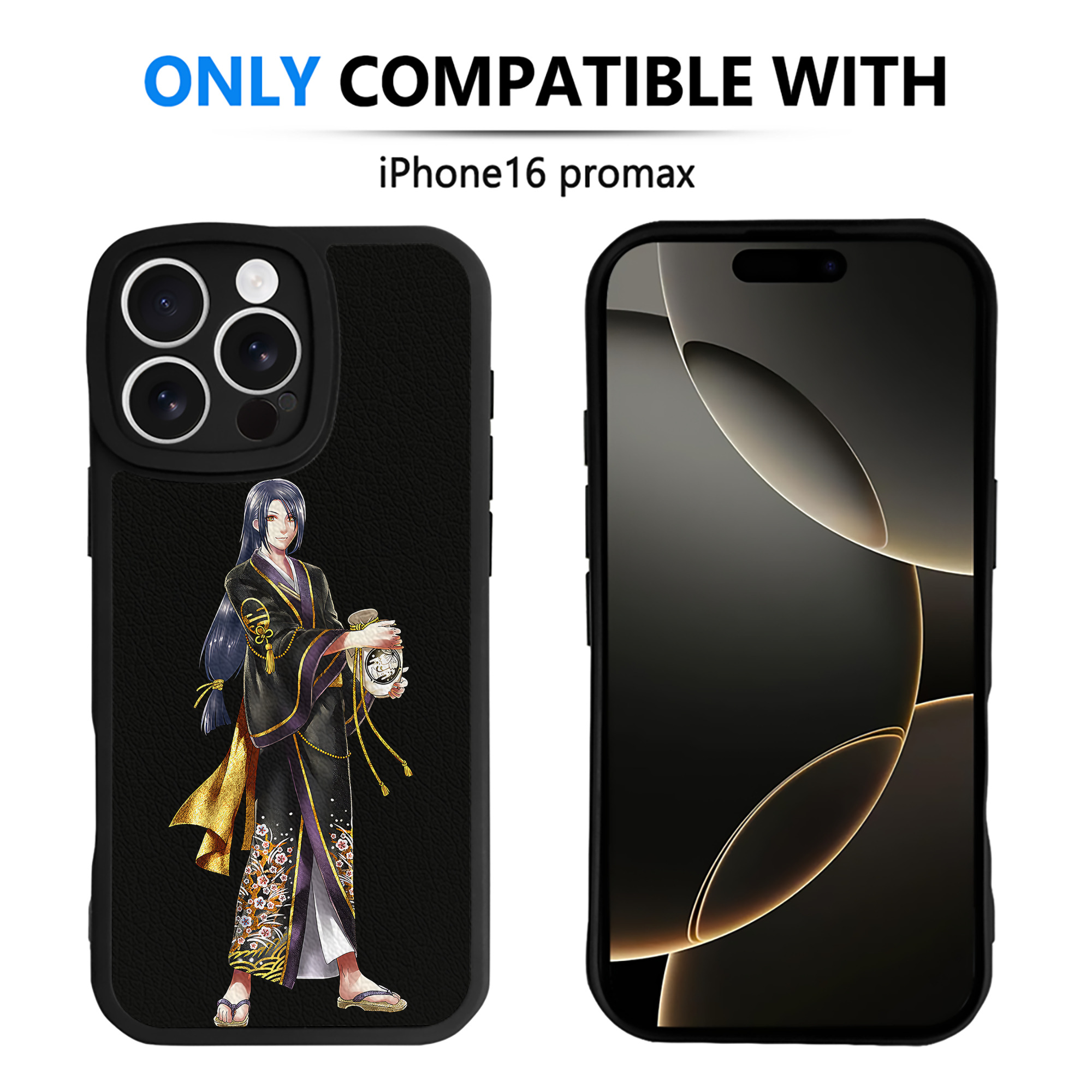 （画像用） 刀剣乱舞 Touken Ranbu 【iPhone 16シリーズ対応】シリコンスマホケース（レザー調） 材質：シリコン